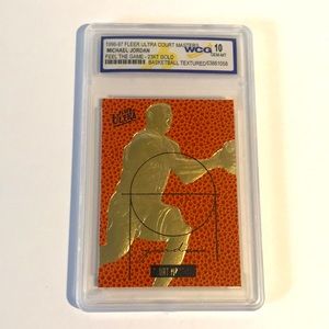 Michael Jordan 1996-97 Fleer Ultra Court Masters Feel The Game 23KT GOLD WCG 10